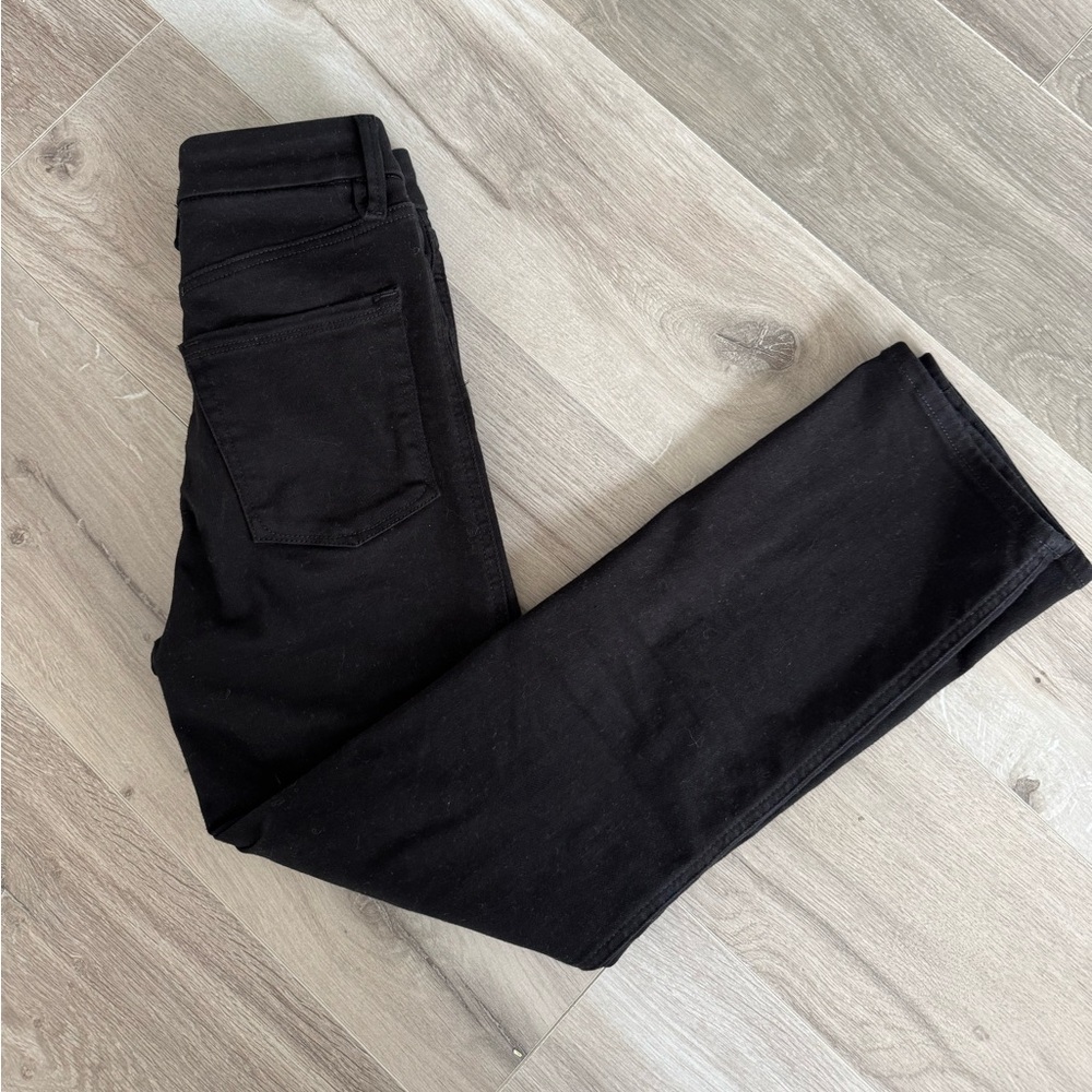 Good American Black Straight Jeans